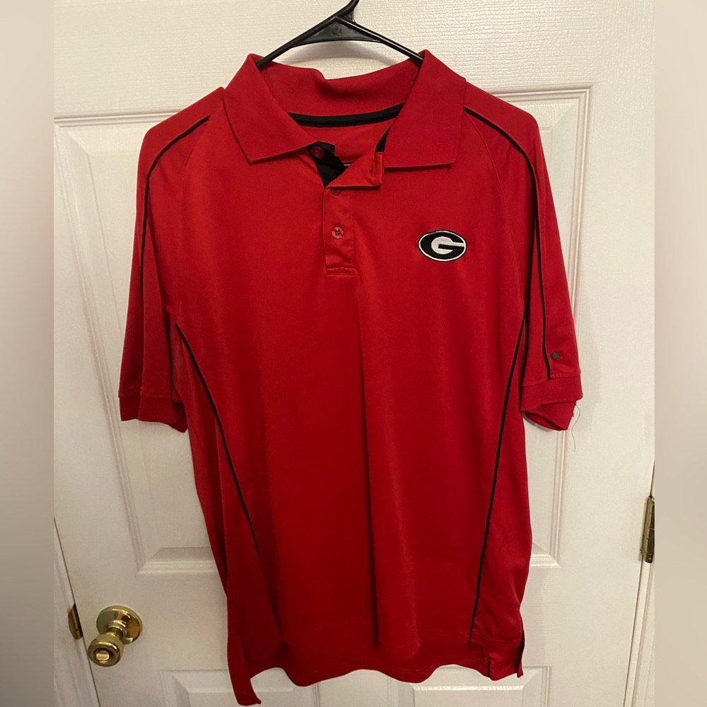 UGA Georgia golf shirt. Size large